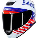 Capacete Axxis Eagle Independence Branco/Azul/Vermelho - Image 3
