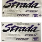 Kit Adesivos Honda Strada 200 1995 Vermelha - Image 2
