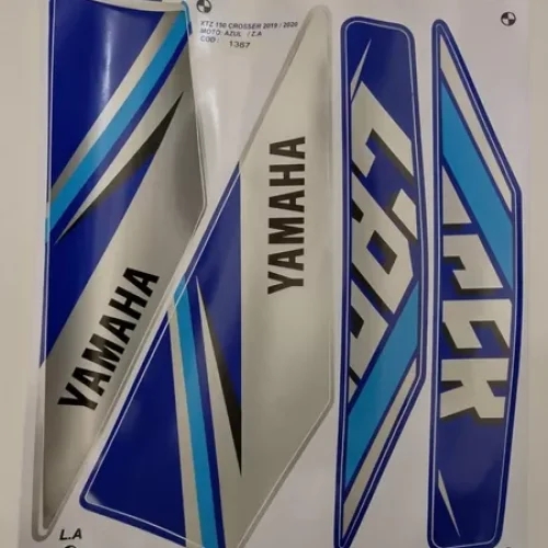 Kit Jogo Faixa Adesivo Xtz 150 Crosser 2019 2020 Azul