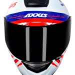 Capacete Axxis Eagle Independence Branco/Azul/Vermelho - Image 5