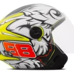 Capacete Tork New Liberty Three GP88 56 Amarelo fosco - Image 3