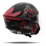 Capacete Tork New Liberty Three Flowers Vermelho Fosco 60 - Image 2