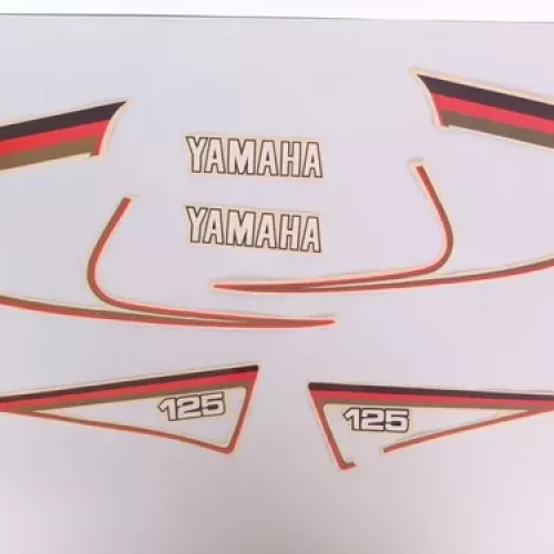 Kit Adesivos Yamaha RX 125 1983 Vermelha