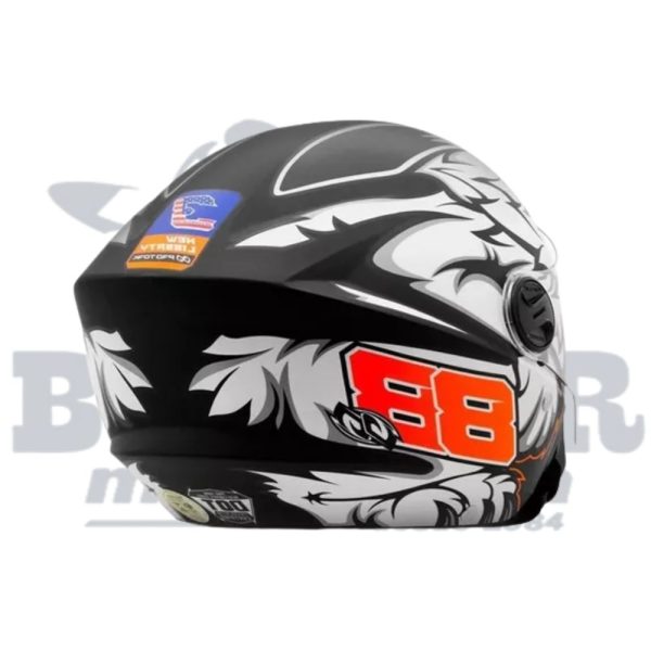 Capacete Tork New Liberty Three  GP88 Preto-Fosco 56 - Image 2