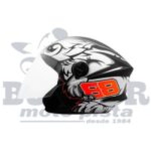 Capacete Tork New Liberty Three  GP88 Preto-Fosco 56