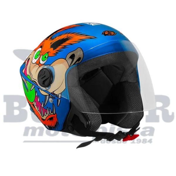 Capacete New Liberty Three Coyote Azul-Fosco Tamanho 60 - Image 3