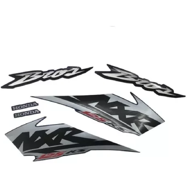 Kit Adesivos Honda Nxr Bros150 Es 2008 Moto Azul