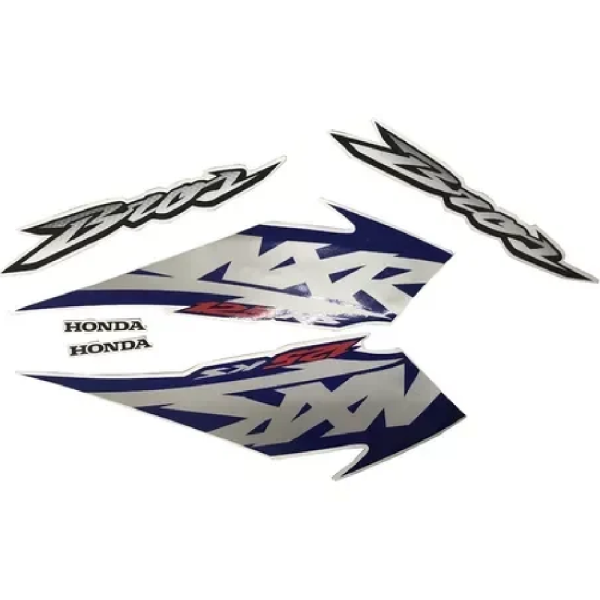 Kit Adesivos Honda Nxr Bros 125 ks 2003 Moto Branca