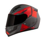Capacete x11 Trust Pro Transit c/viseira Extra Cinza/Vermelho fsc 60 - Image 2