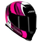 Capacete Axxis Eagle Tecno Brilho Preto/Branco/Púrpura Tam.58m - Image 3