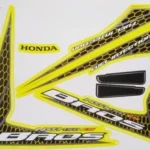 Kit Adesivos Honda Nxr Bros150 Es 2009 Moto Amarela  - Image 4
