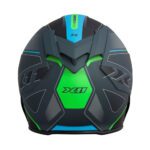 Capacete x11 Revo Pro Flagger sv c/Viseira Extra Verde Fosco 56 - Image 2