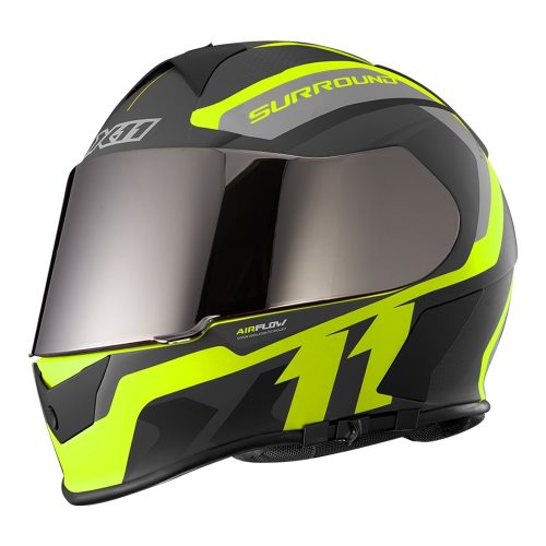 CAPACETE X11 REVO PRO SURROUND SV C/VISEIRA EXTRA NEON 58 11080090 14687