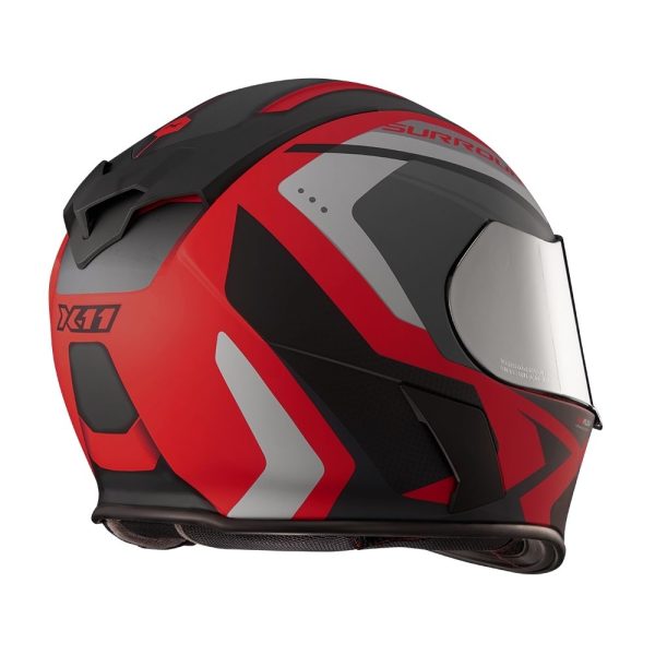 Capacete X11 Revo Pro Surround SV C/Viseira Extra Vermelho 60 11080086 14683 - Image 2