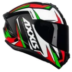 Capacete Axxis Draken Vector Matt Preto/Branco/Verde/Vermelho Tamanho 56s - Image 7