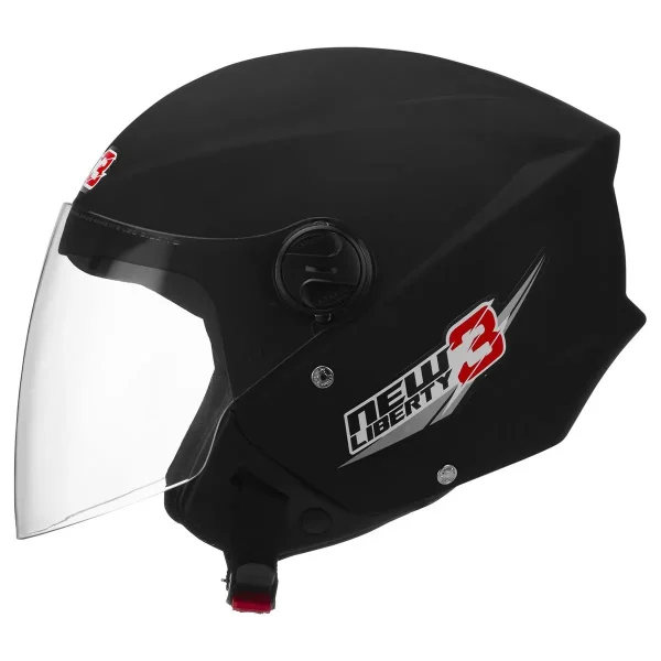 Capacete New Liberty Three Preto-Fosco Tamanho 56 – Pro Tork