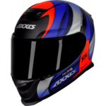 Capacete Axxis Eagle Tecno fosco Preto Com Vermelho e Azul Tam.58 - Image 2