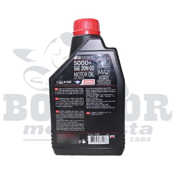 OLEO 4T 20W50 MOTUL 5000 SL SEMI/S 1L 111548 - Image 2