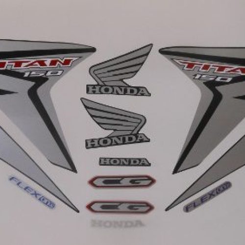  Kit Adesivos Honda Titan 150  Eesd/Ex 2015 Preta