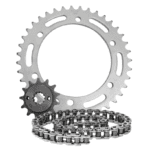 KIT COROA+CORR+PINH XRE300 C/R SCUD 39D/13D/520UOX104 14621