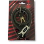 Cadeado Trava Cabo Aço Chave K3 12x800mm Zoli
