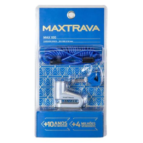 Cadeado Trava de Disco Max 100 c/ lembrete 5,5mm