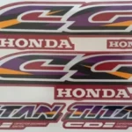Kit Adesivos Honda Cg Titan 125 1997 Vermelha - Image 4