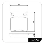 Pastilha De Freio Dianteiro Cobreq N-906 Cg Titan 125 150 Cbx200 - Image 3
