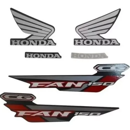 Kit Adesivos Honda Fan 150 ESDI 2014 Preta