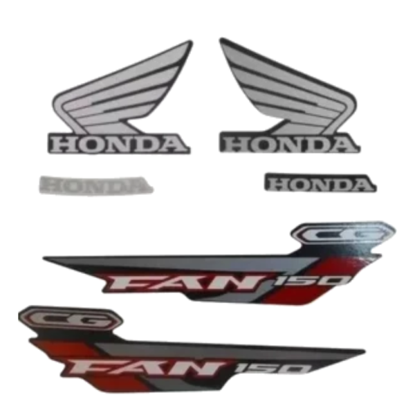 Kit Adesivos Honda Fan 150 ESDI 2014 Preta - Image 3