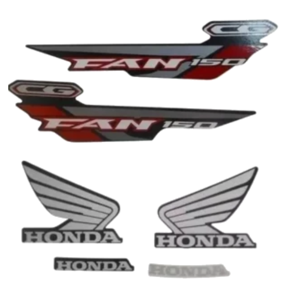 Kit Adesivos Honda Fan 150 ESDI 2014 Preta - Image 2