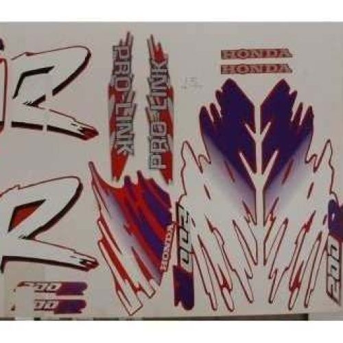 Kit Adesivos Honda XR 200 95 Vermelha