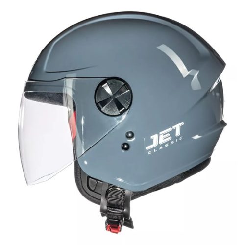 Capacete Fly Jet Hg Classic Cinza