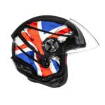 Capacete Fly Jet Hg Nation Preto/Inglaterra - Image 3