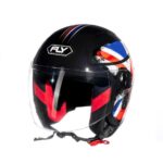 Capacete Fly Jet Hg Nation Preto/Inglaterra - Image 2