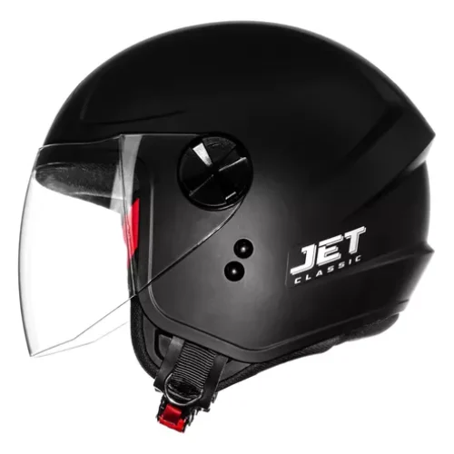 Capacete Fly Jet Hg Classic Preto/Fosco