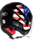 Capacete Fly Jet Hg Nation Preto/Usa - Image 5