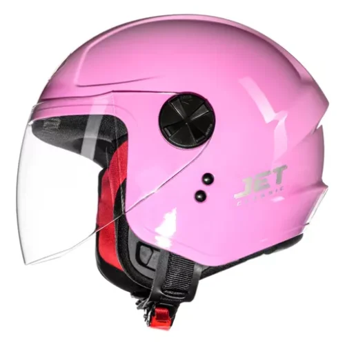 Capacete Fly Jet Hg Classic Rosa