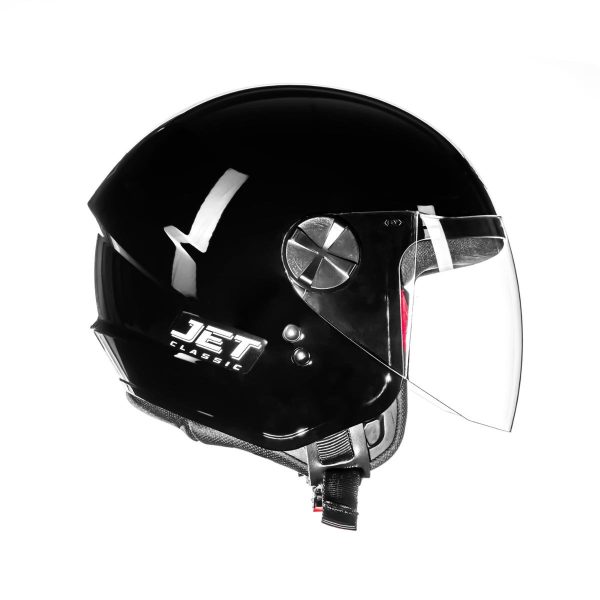 Capacete Fly Jet Hg Classic Preto - Image 2