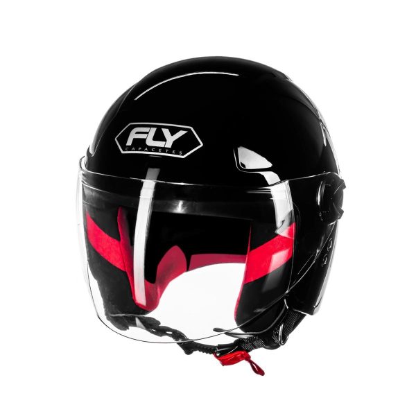 Capacete Fly Jet Hg Classic Preto - Image 3