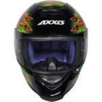 Capacete Axxis Eagle Skull Brilho Preto/Amarelo 56s - Image 3