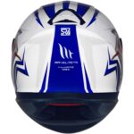 Capacete MT Thunder 3 Trex Branco/Azul Tam. 58 - Image 6