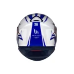 Capacete MT Thunder 3 Trex Branco/Azul Tam. 58 - Image 3