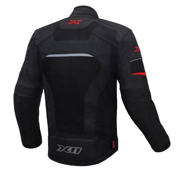 Jaqueta X11 Breeze Masculina Preto/Verm 4G - Image 2
