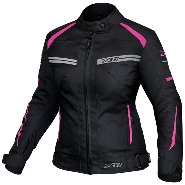 Jaqueta X11 One 2 Feminina Preto/Rosa M