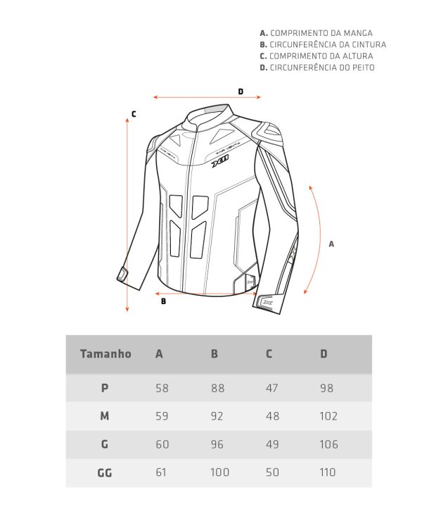 Jaqueta X11 Next Gen Couro Feminina Preto Tam. G - Image 6