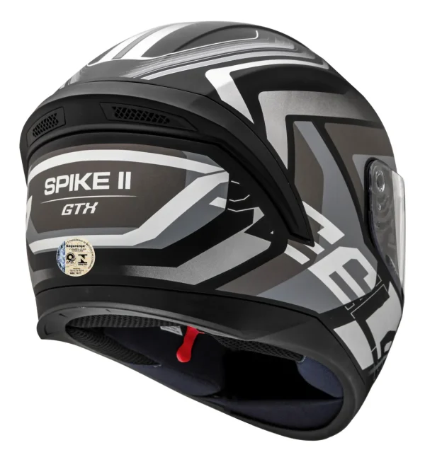 Capacete Peels Spike II Gtx Preto Fosco Grafite - Imagem 5
