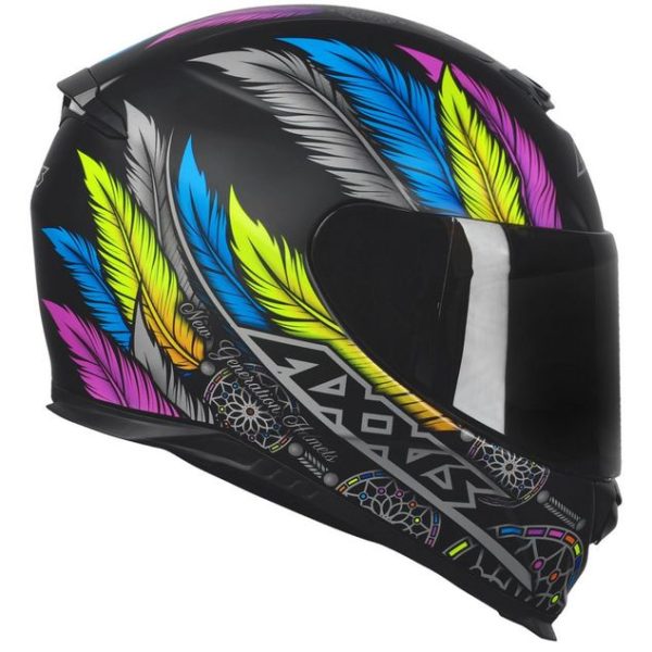 Capacete Axxis Eagle Dreams fosco Preto/Cinza Tam 58 - Image 5