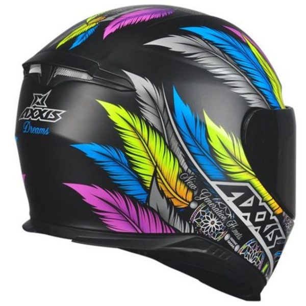 Capacete Axxis Eagle Dreams fosco Preto/Cinza Tam 58 - Image 6