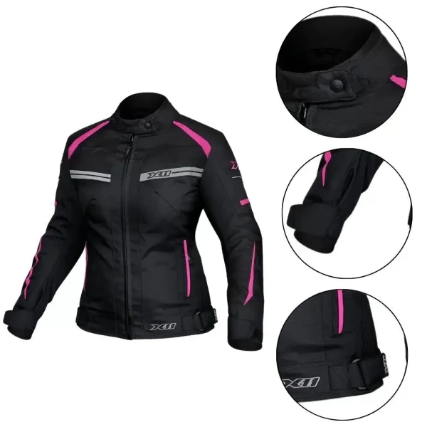 Jaqueta X11 One2 Feminina Preto/Rosa G - Image 2